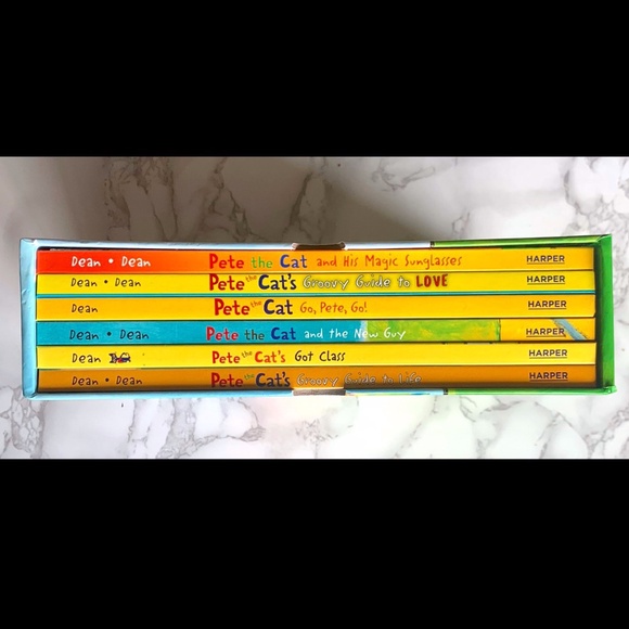 Pete the Cat's Groovy Box of Books - Set of 6 Hardcover with Box cover - Picture 3 of 5